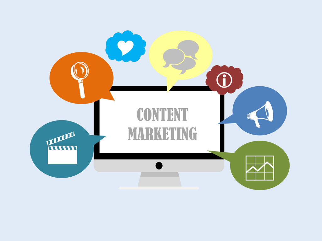 An illustration of content marketing.