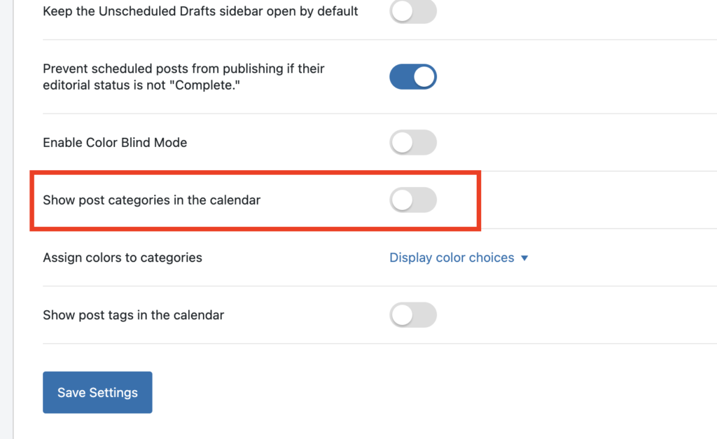 enable post categories