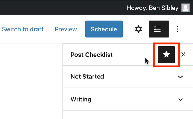 checklist star icon