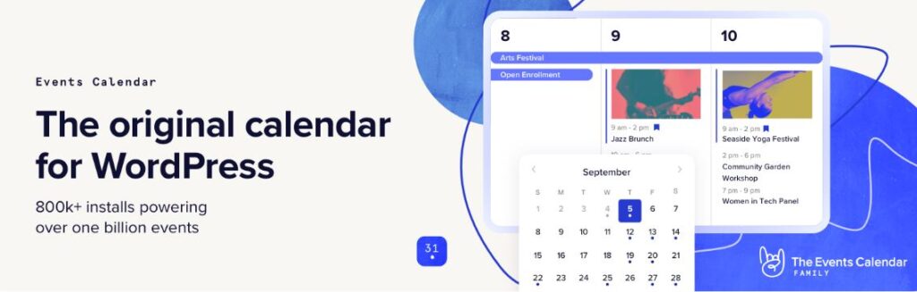 The Events Calendar WordPress plugin