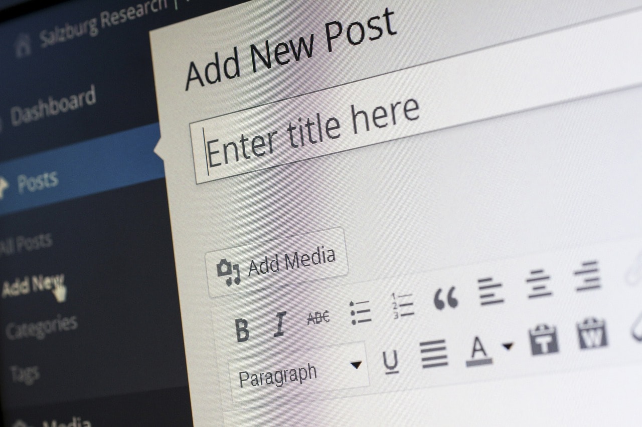 adding titles in WordPress blogs