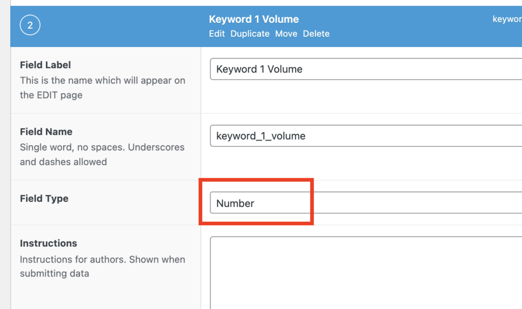 field type input