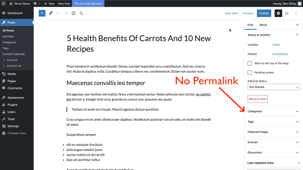 no permalink