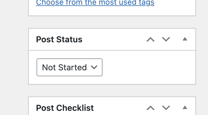 post status meta
