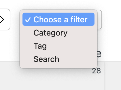 filter option